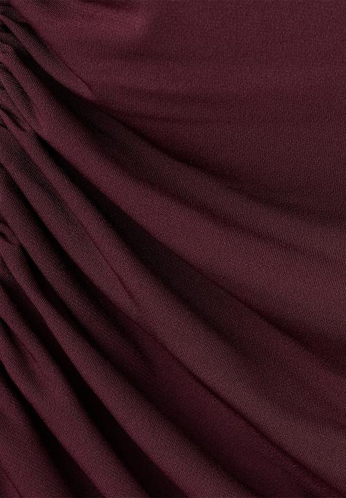 MANGO - T-shirt chasi - dark red