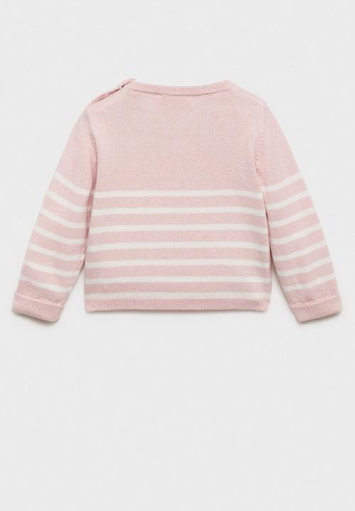 MANGO - Sweater gales - light pastel pink