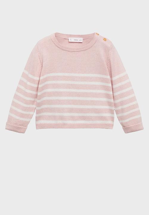 MANGO - Sweater gales - light pastel pink