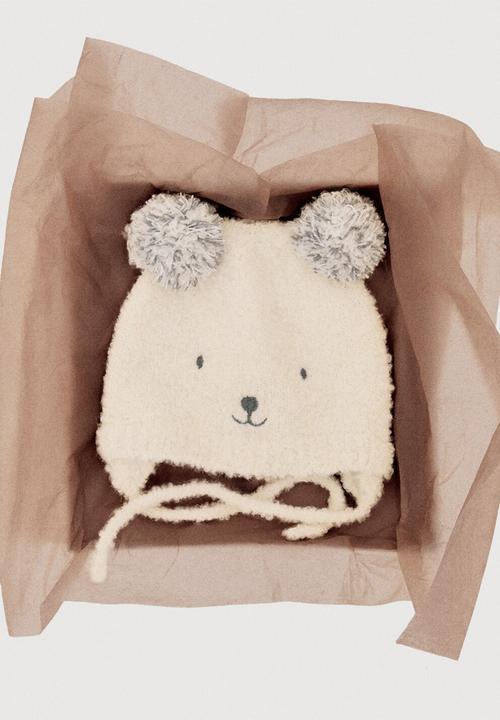 MANGO - Beanie oso - Light Beige