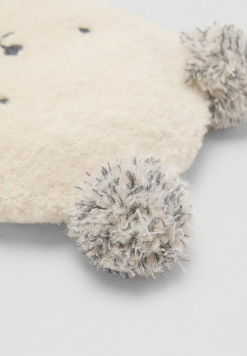 MANGO - Beanie oso - Light Beige