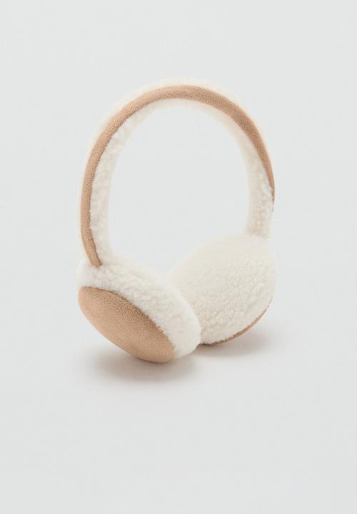 MANGO - Shearling earmuffs - brown