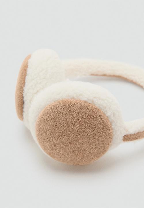 MANGO - Shearling earmuffs - brown