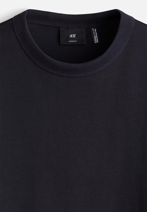 H&M - Coolmax® loose fit t-shirt - navy blue