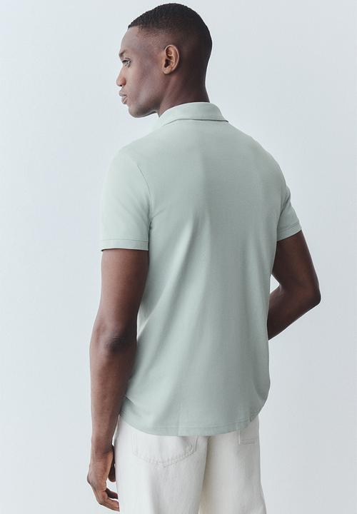 H&M - Coolmax® slim fit polo shirt - mint green