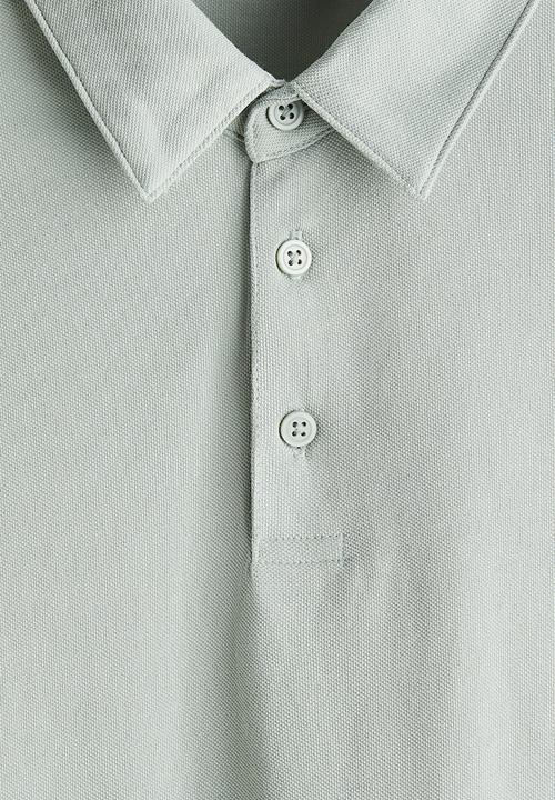 H&M - Coolmax® slim fit polo shirt - mint green