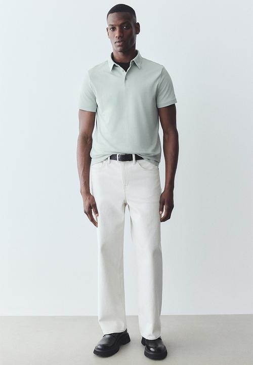 H&M - Coolmax® slim fit polo shirt - mint green