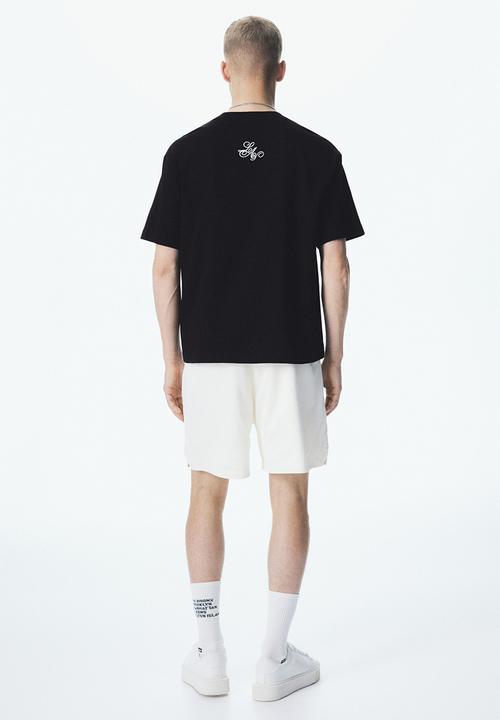 H&M - Loose fit printed t-shirt - black la
