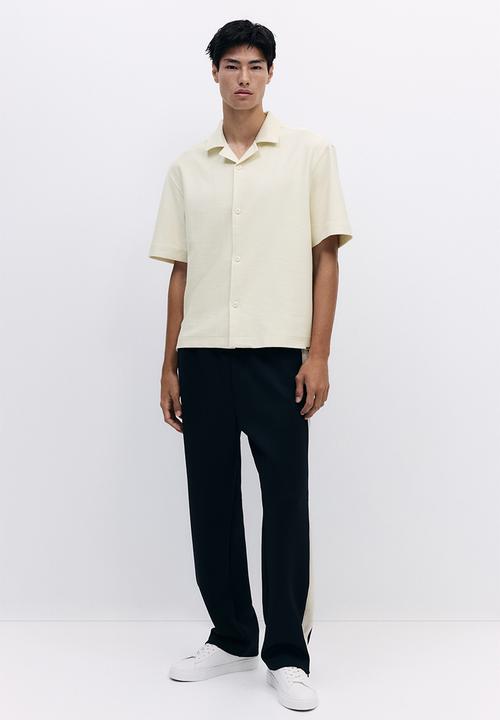 H&M - Loose fit brushed resort shirt - light beige