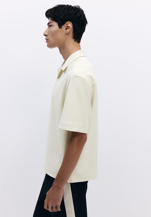 H&M - Loose fit brushed resort shirt - light beige