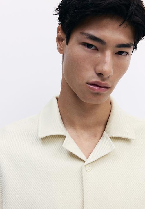 H&M - Loose fit brushed resort shirt - light beige