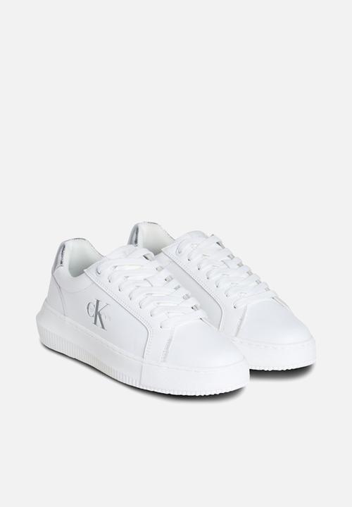 Calvin Klein - Chunky Cupsole Leather - Bright White/Silver