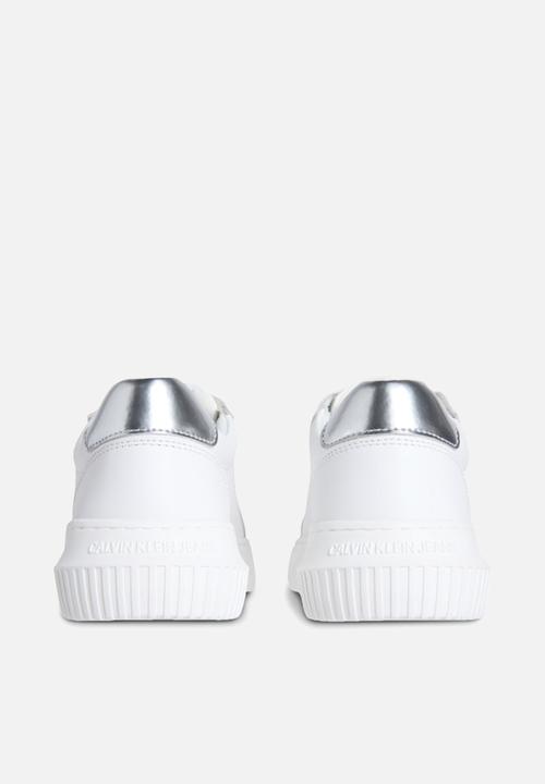 Calvin Klein - Chunky Cupsole Leather - Bright White/Silver