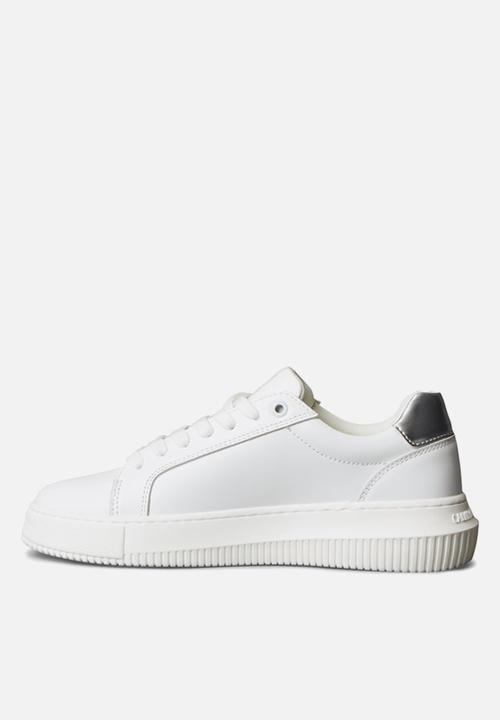 Calvin Klein - Chunky Cupsole Leather - Bright White/Silver