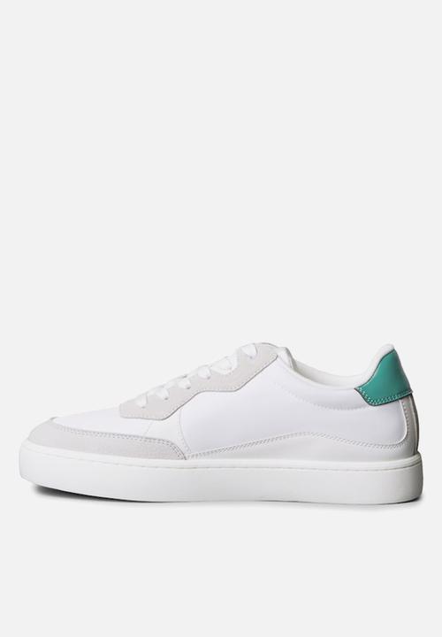 Calvin Klein - Classic Cupsole - Bright White/Wild Green/Tigerilily