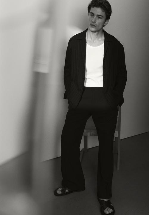 H&M - Relaxed fit trousers - black