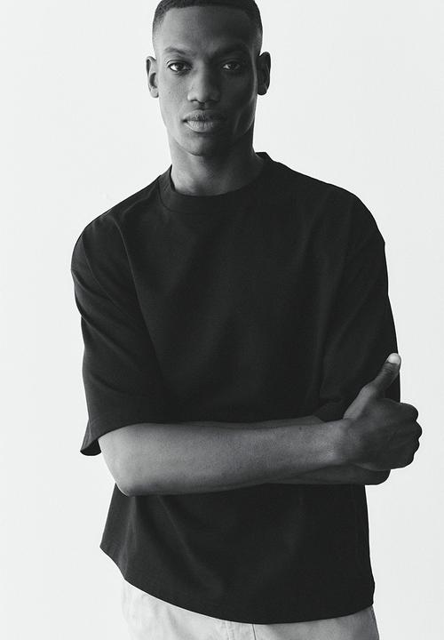 H&M - Oversized fit t-shirt - black