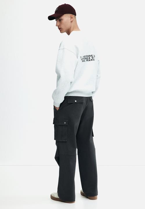 H&M - Loose fit cargo trousers - dark grey