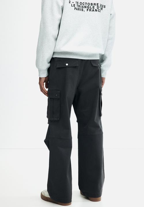 H&M - Loose fit cargo trousers - dark grey
