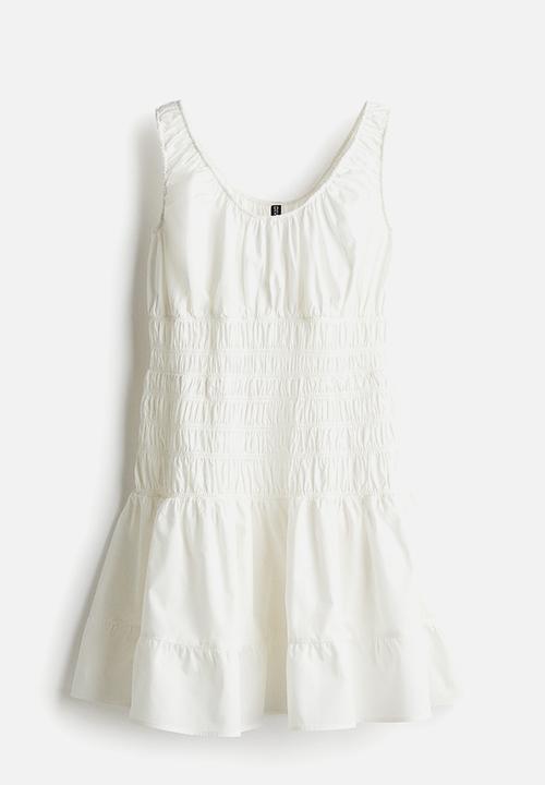 H&M - Smocked dress - white
