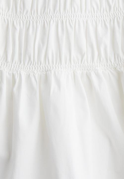 H&M - Smocked dress - white