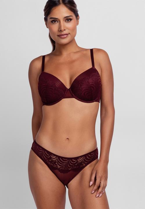 DORINA - Emersyn 2 pack briefs - red & beige