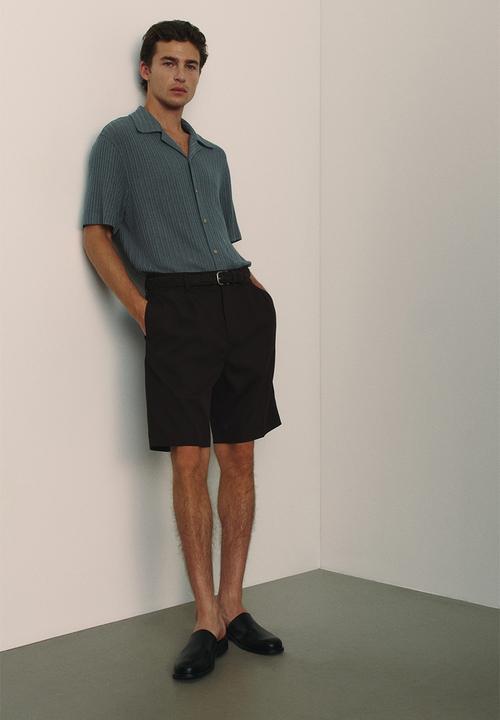 H&M - Relaxed fit twill bermuda shorts - brown