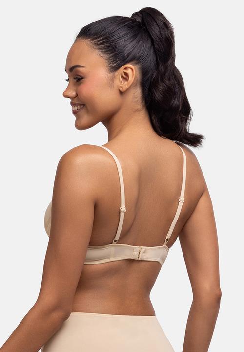 DORINA - Fili/lace 2 pack light padded soft bra - beige & black