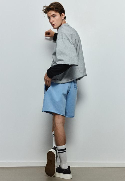 H&M - Relaxed fit shorts - light blue