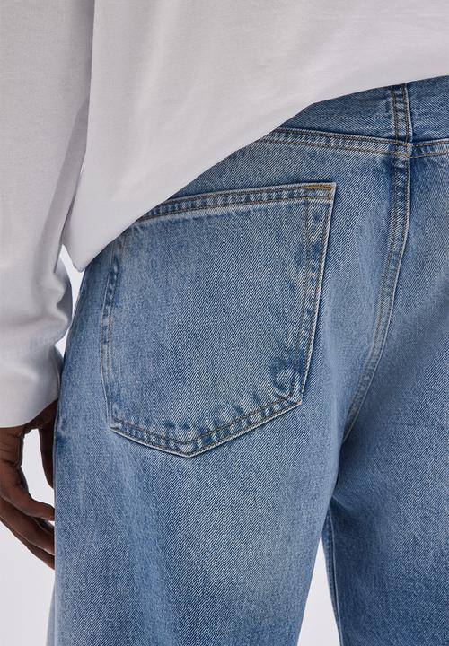 H&M - Loose straight jeans - light denim blue