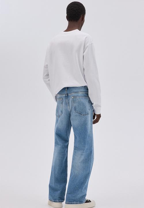 H&M - Loose straight jeans - light denim blue