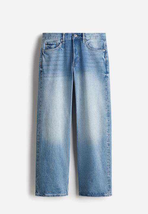 H&M - Loose straight jeans - light denim blue