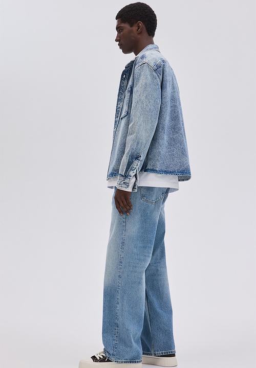 H&M - Loose straight jeans - light denim blue