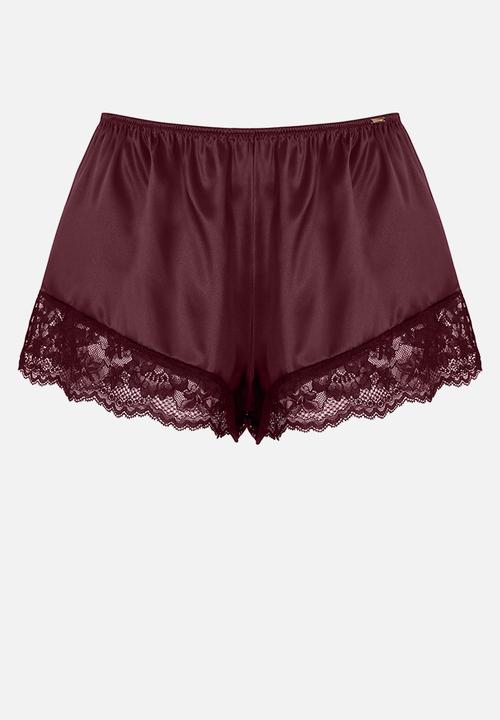 DORINA - Lyra satin shorts - red