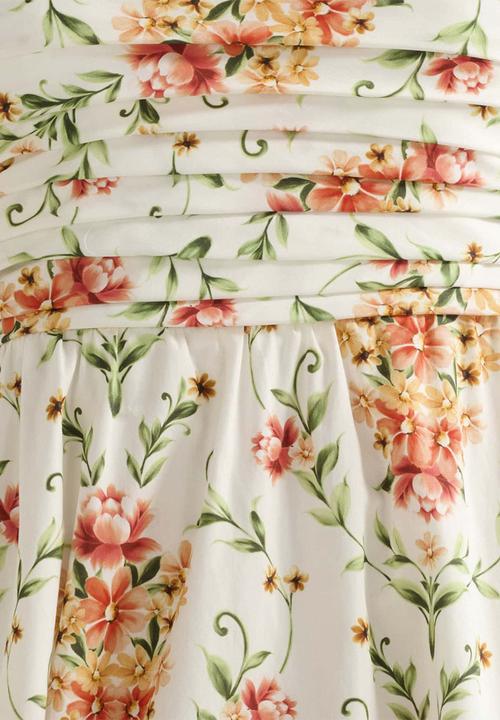 Forever New - Matisse Ruched Strapless Cotton Midi Dress