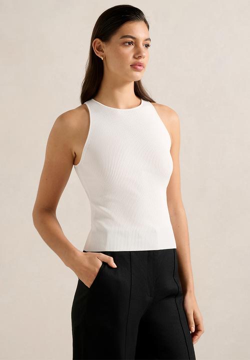 Forever New - Carla Racer Knit Rib Tank Top