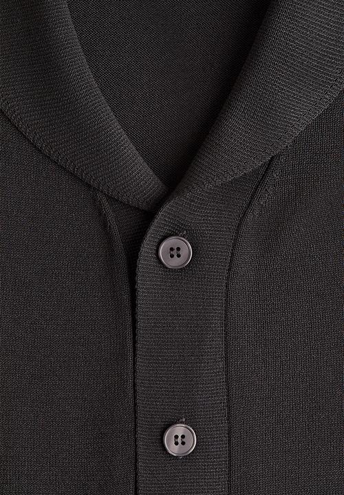 H&M - Regular fit fine-knit shirt - black