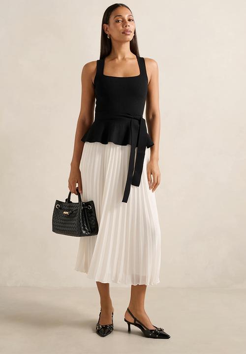Forever New - Peony Pleat Mixed Dress