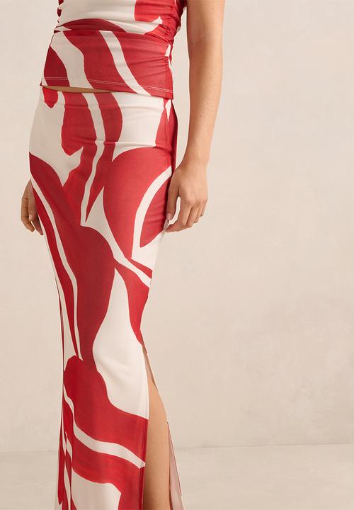 Forever New - Mia Mesh Maxi Skirt - Nusa Leaf Co-Ord