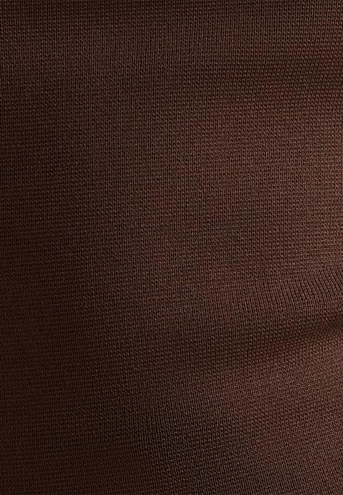 Forever New - Monroe Asymmetric Knit Top - Chocolate