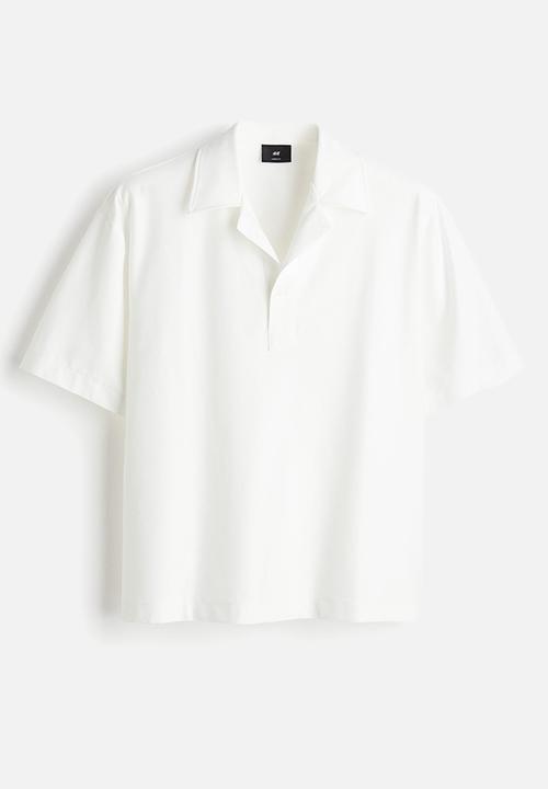 H&M - Loose fit polo shirt - white