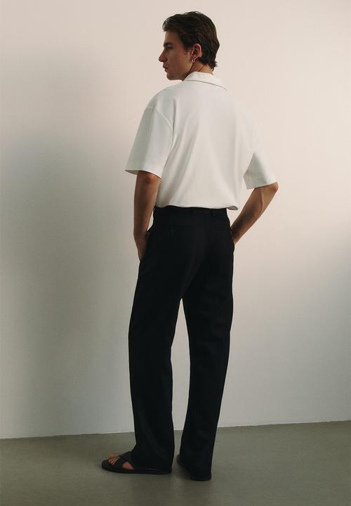 H&M - Loose fit polo shirt - white