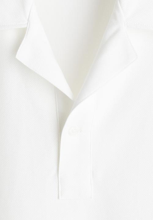 H&M - Loose fit polo shirt - white