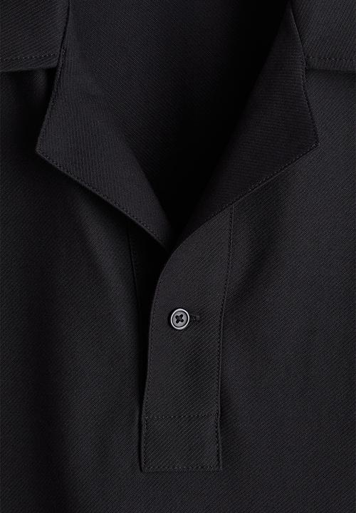 H&M - Loose fit polo shirt - black