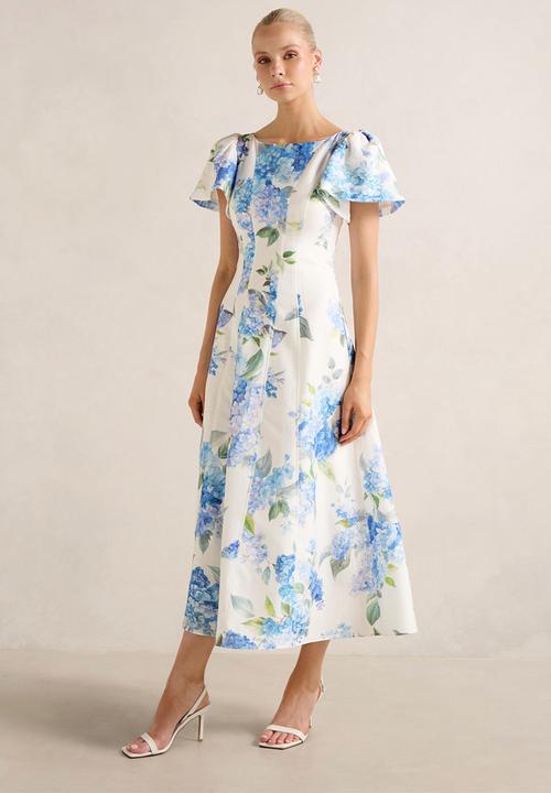 Forever New - Kaya Printed Flutter Midi Dress - Hyton Floral