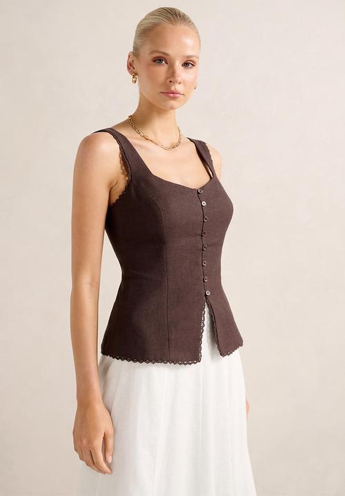 Forever New - Cinzia Trim Detail Top