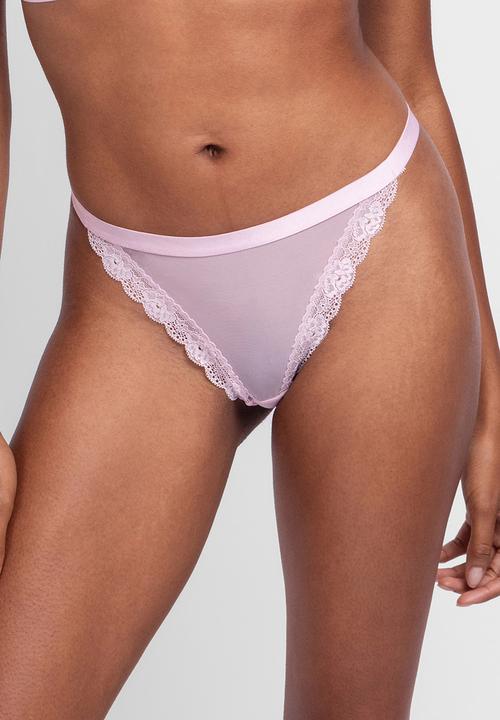 DORINA - Misha-3 pack string - pink & black
