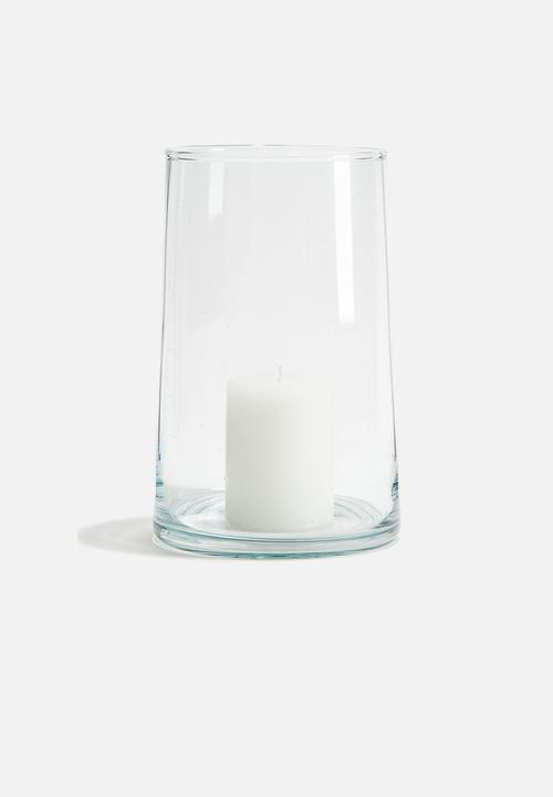 H&M - Large glass candle lantern - clear glass