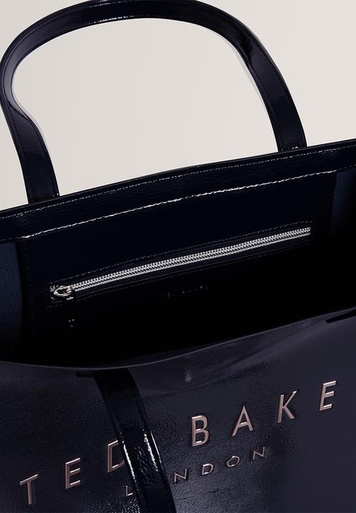 Ted Baker - Camryyn small printed lining icon hand bag- navy