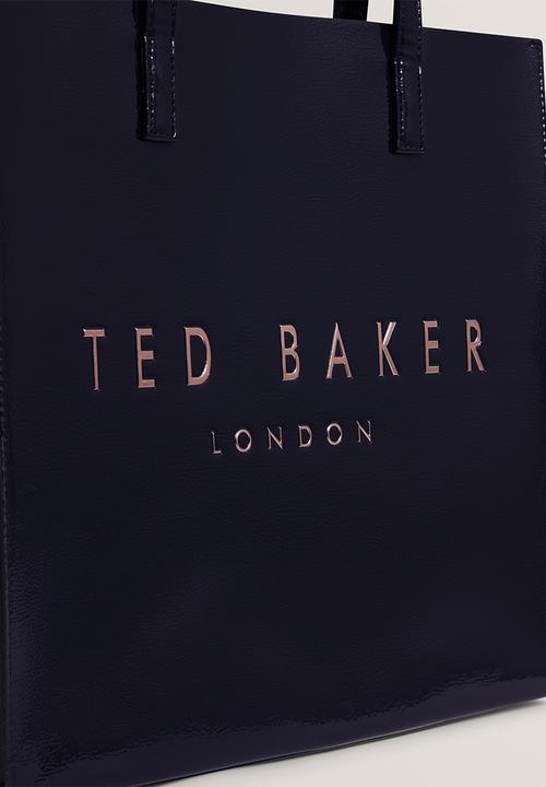 Ted Baker - Camryyn small printed lining icon hand bag- navy